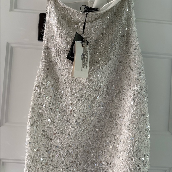 Retrofete Silver Sequin Mini Dress - Picture 9 of 11